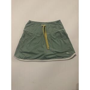 Girls Gingham Tennis Skort Green White Athletic Skirt Shorts S M